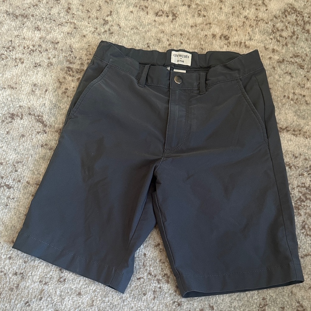 Crewcuts Gray Athletic Shorts, performance material, adjustable waist